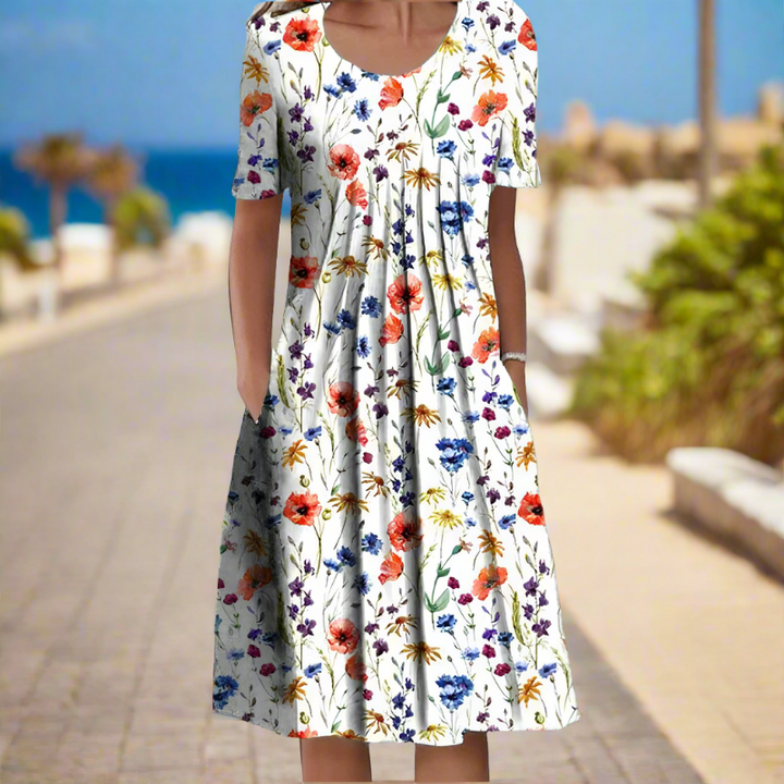 ADELIDA™ | ROBE À FLEURS CHARMANTE