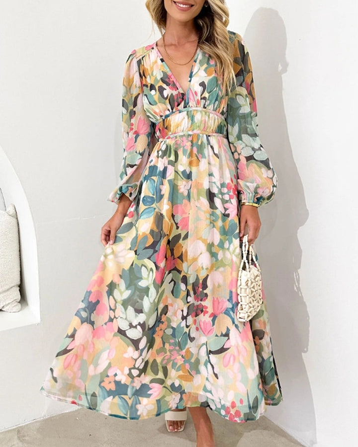 KARLITA™ | ROBE FLORALE ÉLÉGANTE