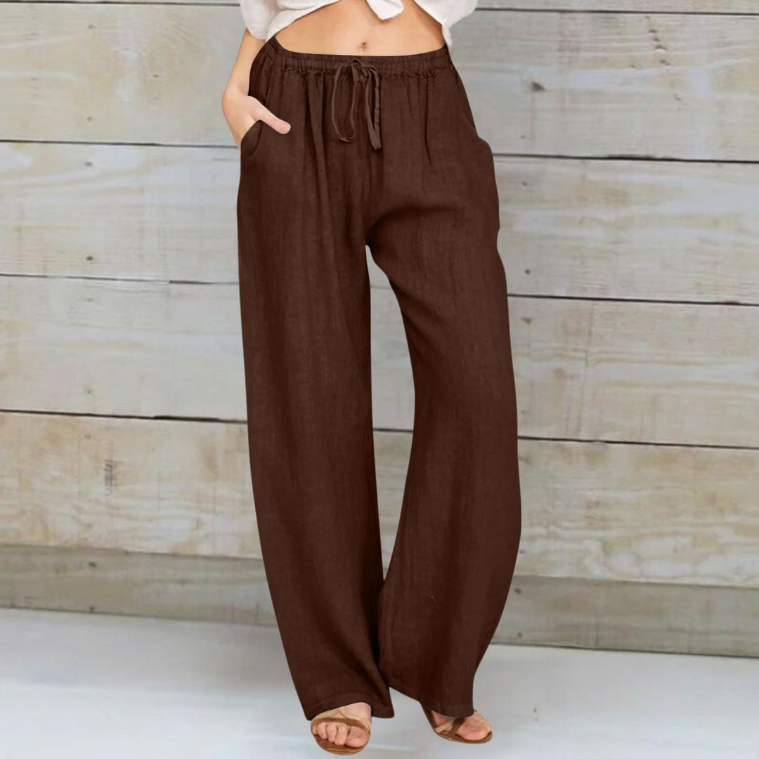 MONIQUE™ | PANTALON EN COTON ET LIN