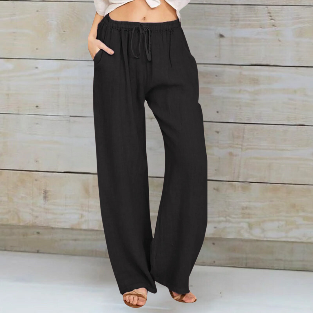 MONIQUE™ | PANTALON EN COTON ET LIN