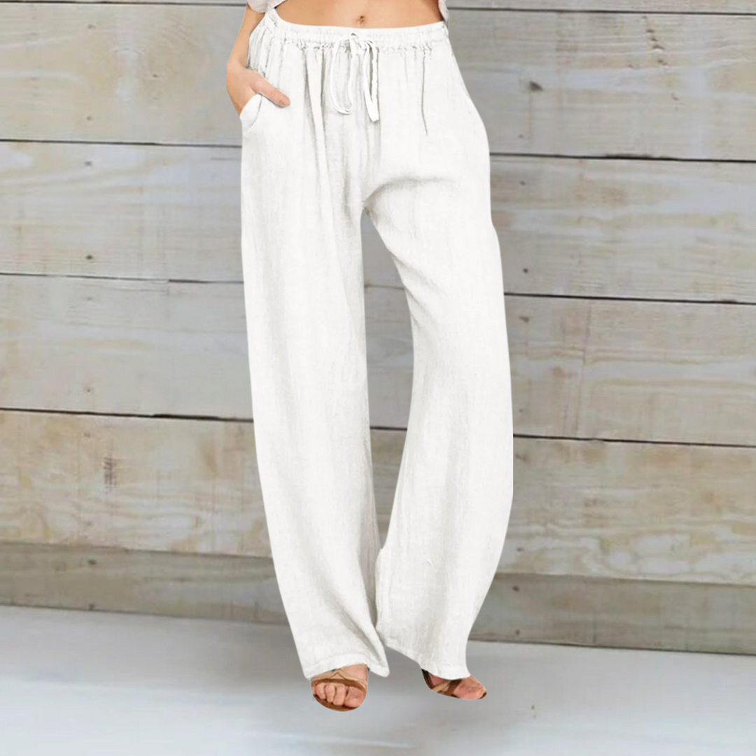 MONIQUE™ | PANTALON EN COTON ET LIN