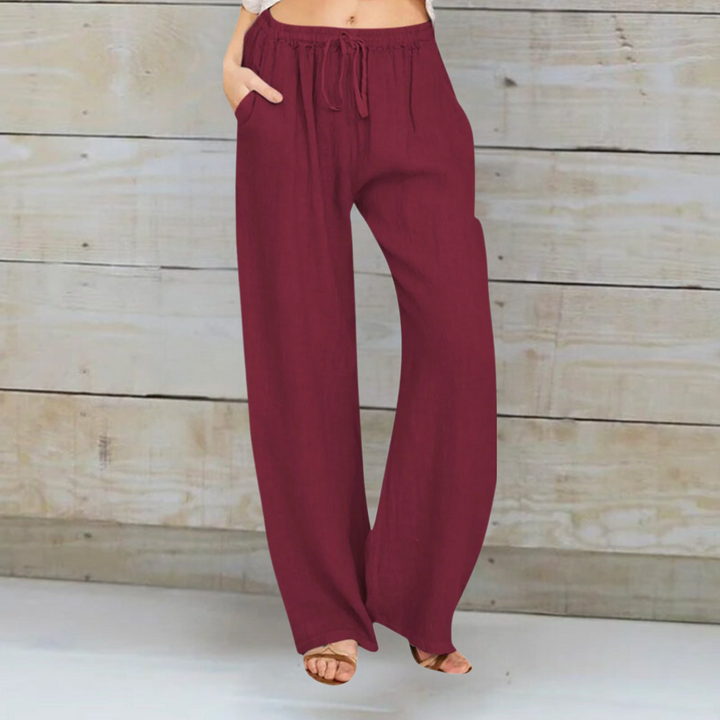 MONIQUE™ | PANTALON EN COTON ET LIN