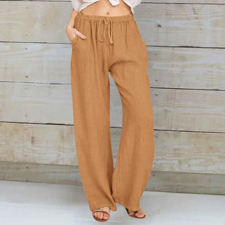 MONIQUE™ | PANTALON EN COTON ET LIN